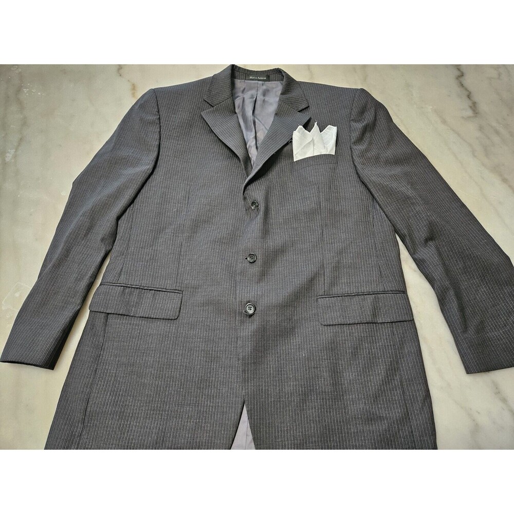 Joe Joseph Abboud Wool Sports Coat 46L Mens Suit 100% Wool